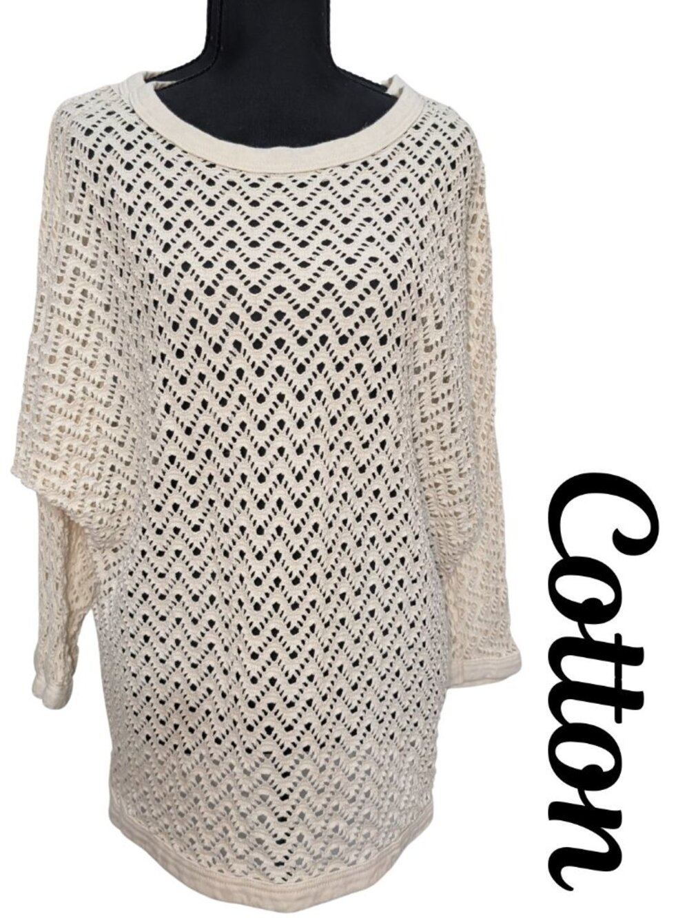 100% Cotton Undercover Beachwear Crochet Knit Tunic